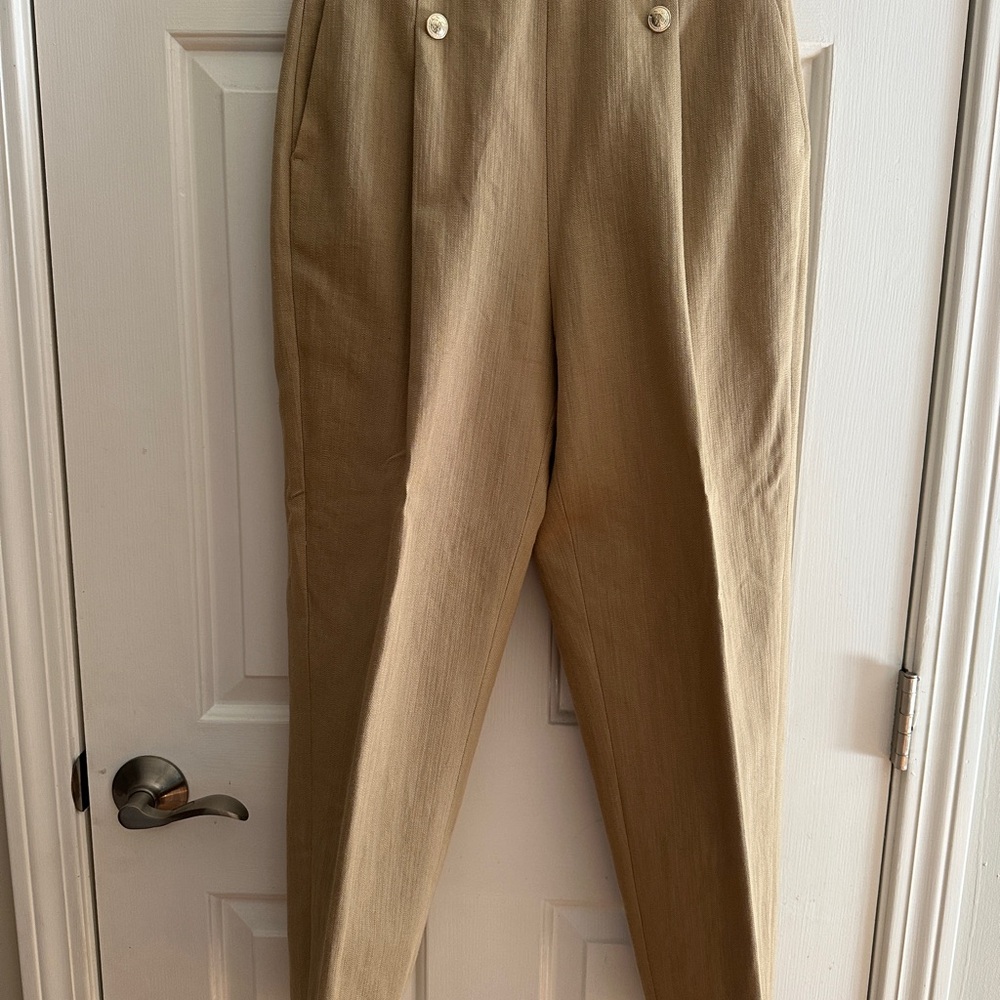 Elegant Tan Women's Trousers
